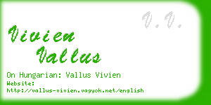 vivien vallus business card